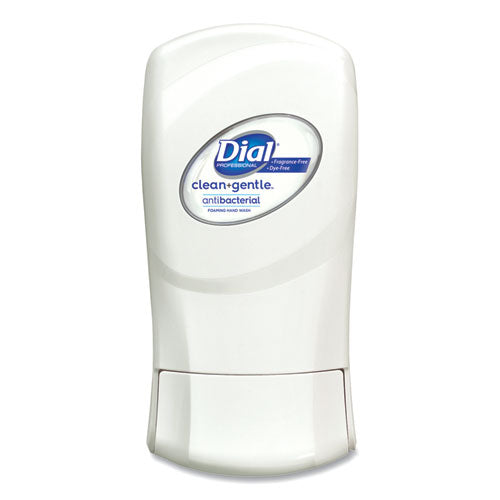 Image of Dial® Professional Clean+Gentle Antibacterial Foaming Hand Wash Refill for FIT Manual Dispenser, Fragrance-Free, 1.2 L, 3/Carton