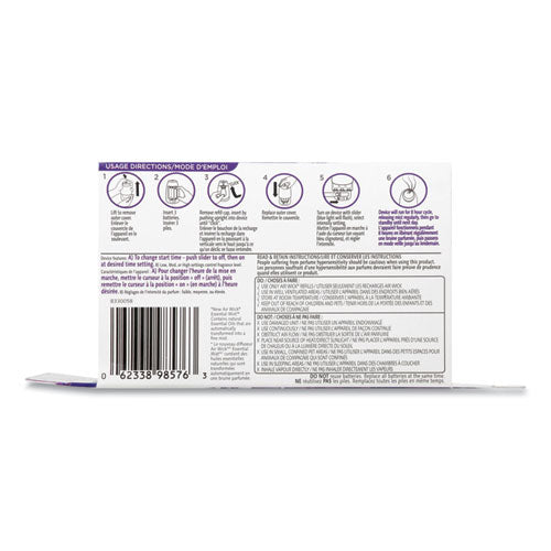 Image of Air Wick® Essential Mist Starter Kit, Lavender And Almond Blossom, 0.67 Oz Bottle, 4/carton