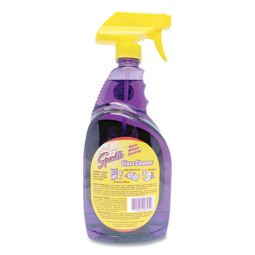 Image of Sparkle Glass Cleaner, 33.8 Oz Spray Bottle, 12/carton
