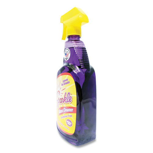 Image of Sparkle Glass Cleaner, 33.8 Oz Spray Bottle, 12/carton