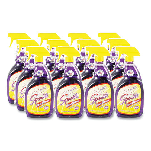 Image of Sparkle Glass Cleaner, 33.8 Oz Spray Bottle, 12/carton