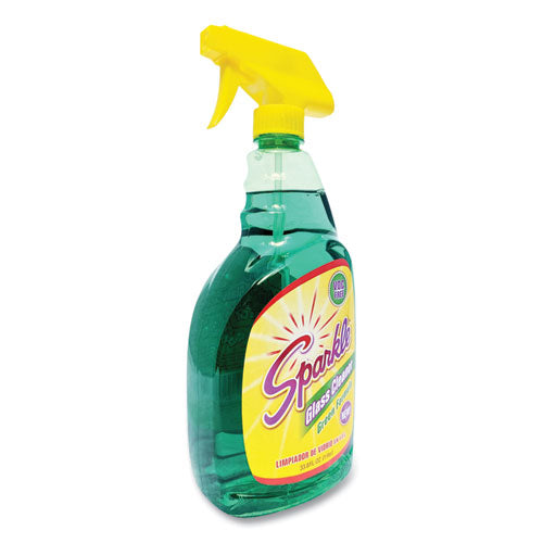 Image of Sparkle Green Formula Glass Cleaner, 33.8 Oz Bottle, 12/carton