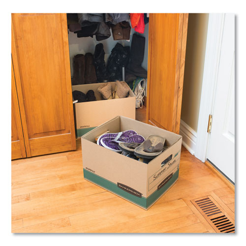 Image of Bankers Box® Stor/file Medium-Duty 100% Recycled Storage Boxes, Letter/legal Files, 12" X 16.25" X 10.5", Kraft, 20/carton