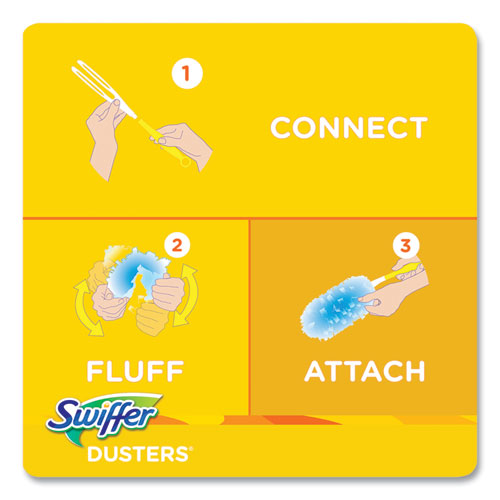 Image of Swiffer® Dusters Refill, Fiber Bristle, Light Blue, 18/box