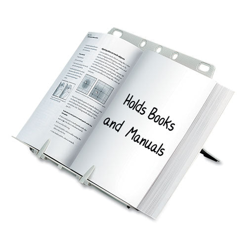 Image of Fellowes® Booklift Copyholder, One Book/pad Capacity, Plastic, Platinum