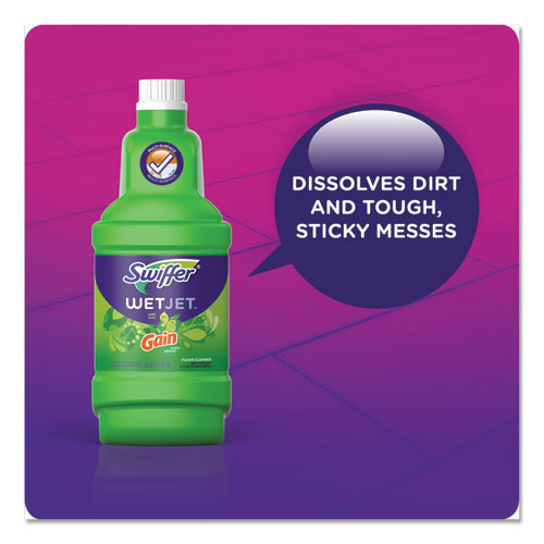 Image of Swiffer® Wetjet System Cleaning-Solution Refill, Original Scent, 1.25 L Bottle, 4/carton