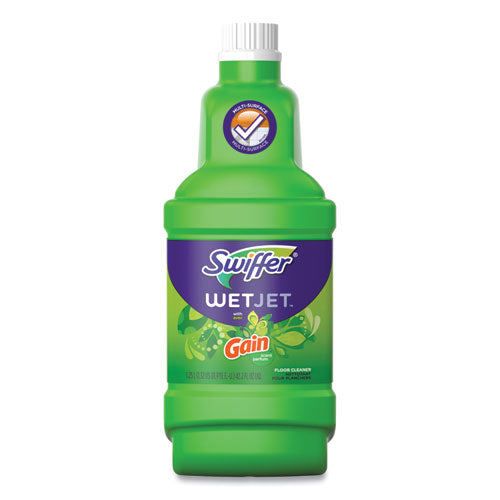Image of Swiffer® Wetjet System Cleaning-Solution Refill, Original Scent, 1.25 L Bottle, 4/carton
