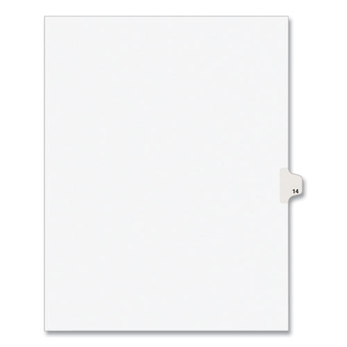 Image of Avery® Preprinted Legal Exhibit Side Tab Index Dividers, Avery Style, 10-Tab, 14, 11 X 8.5, White, 25/pack
