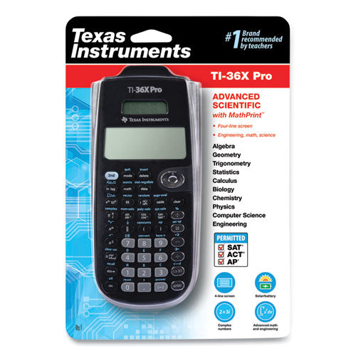 Image of Texas Instruments Ti-36x Pro Scientific Calculator, 16-Digit Lcd