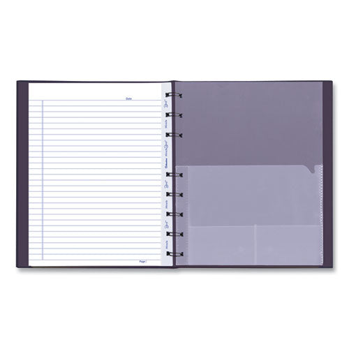 Image of Blueline® MiracleBind Notebook, 1-Subject, Medium/College Rule, Purple Cover, (75) 9.25 x 7.25 Sheets