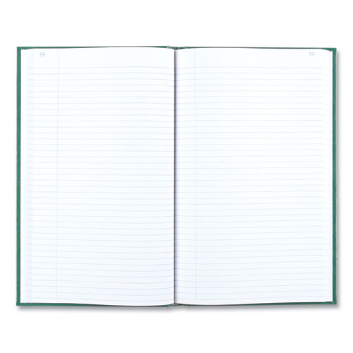 Image of National® Emerald Series Account Book, Green Cover, 12.25 X 7.25 Sheets, 300 Sheets/book