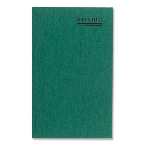 Image of National® Emerald Series Account Book, Green Cover, 12.25 X 7.25 Sheets, 150 Sheets/book