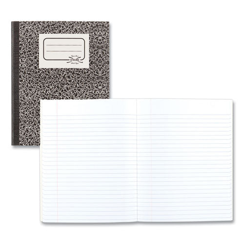 Image of National® Composition Book, Wide/Legal Rule, Black Marble Cover, (80) 10 x 7.88 Sheets
