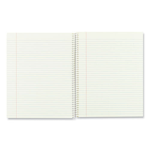Image of National® Single-Subject Wirebound Notebooks, Narrow Rule, Brown Board Cover, (80) 10 x 8 Eye-Ease Green Sheets
