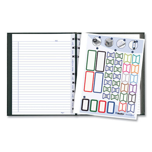 Image of Blueline® MiracleBind Notebook, 1-Subject, Medium/College Rule, Black Cover, (75) 9.25 x 7.25 Sheets