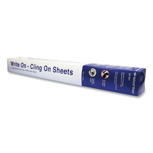 Image of National® Write On-Cling On Easel Pad, Unruled, 27 x 34, White, 35 Sheets