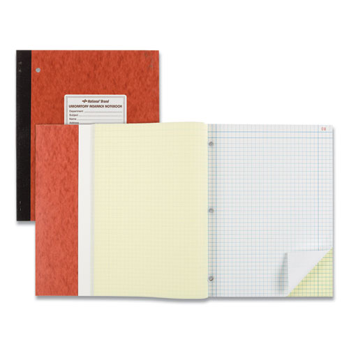 Image of National® Duplicate Laboratory Notebooks, Two-Part Carbonless, Quadrille Rule (4 sq/in), Brown Cover, (200) 11 x 9.25 Sheets