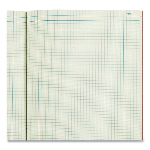 Image of National® Computation Notebook, Quadrille Rule (4 sq/in), Brown Cover, (75) 11.75 x 9.25 Sheets