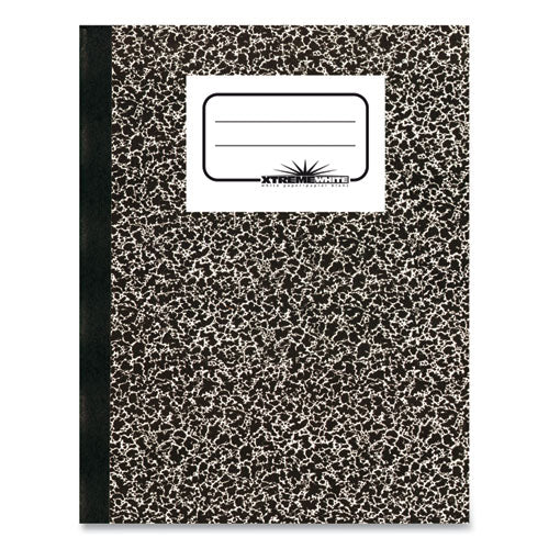 Image of National® Composition Book, Medium/College Rule, Black Marble Cover, (80) 10 x 7.88 Sheets