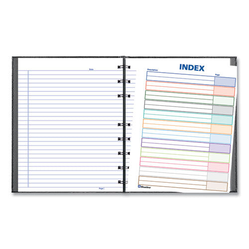 Image of Blueline® NotePro Notebook, 1-Subject, Narrow Rule, Black Cover, (75) 9.25 x 7.25 Sheets