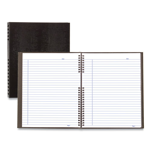 Image of Blueline® NotePro Notebook, 1-Subject, Medium/College Rule, Black Cover, (75) 11 x 8.5 Sheets