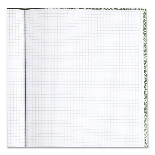 Image of National® Lab Notebook, Quadrille Rule (5 sq/in), Green Marble Cover, (96) 10.13 x 7.88 Sheets