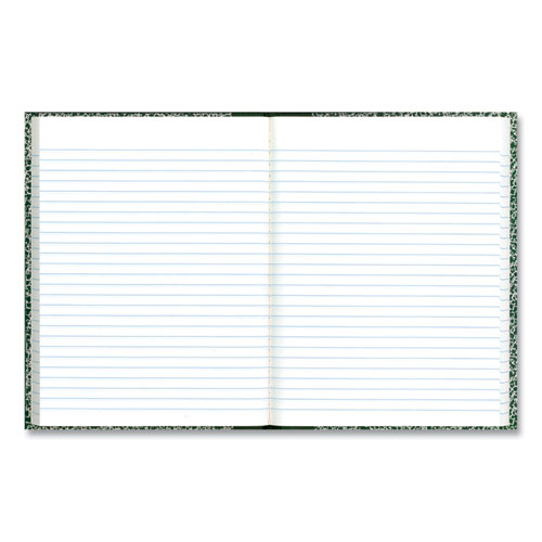 Image of National® Lab Notebook, Wide/Legal Rule, Green Marble Cover, (96) 10.13 x 7.88 Sheets