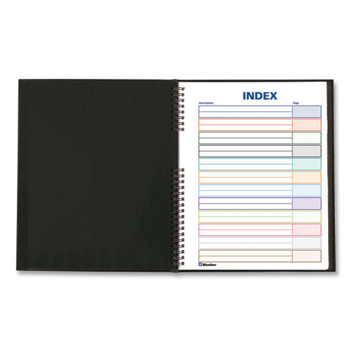 Image of Blueline® NotePro Notebook, 1-Subject, Medium/College Rule, Black Cover, (75) 11 x 8.5 Sheets