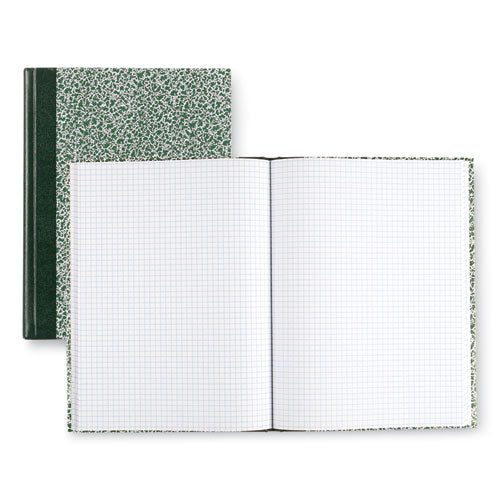Image of National® Lab Notebook, Wide/Legal Rule, Green Marble Cover, (96) 10.13 x 7.88 Sheets