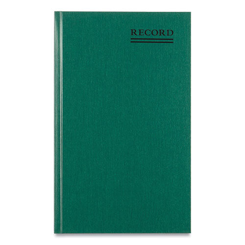 Image of National® Emerald Series Account Book, Green Cover, 12.25 X 7.25 Sheets, 500 Sheets/book