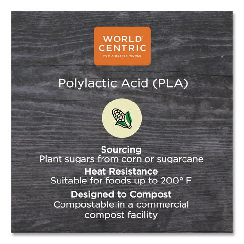 Image of World Centric® PLA Clear Cold Cups, Souffle, 2 oz, Plastic, Clear, 2,000/Carton