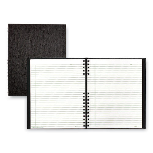Image of Blueline® EcoLogix NotePro Executive Notebook, 1-Subject, Medium/College Rule, Black Cover, (100) 11 x 8.5 Sheets