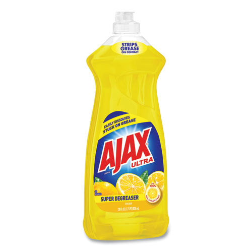 Image of Ajax® Dish Detergent, Lemon Scent, 28 Oz Bottle