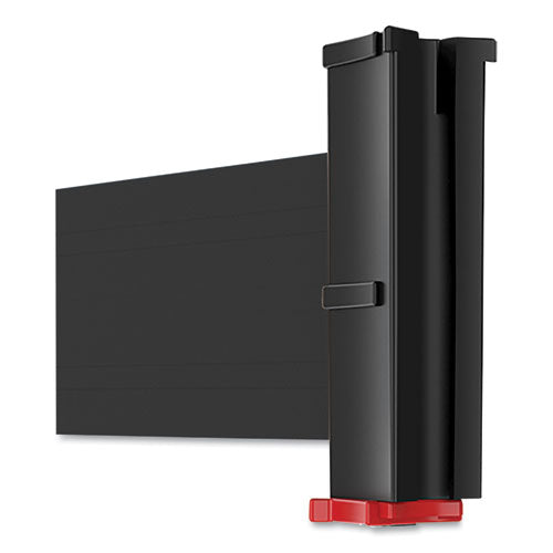 Image of Tatco Adjusta-Tape Crowd Control Posts Only, Steel, 40" High, Black, 2/box
