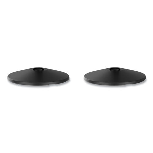 Image of Tatco Adjusta-Tape Crowd Control Base Only, Steel, 14" Deep, Black, 2/box