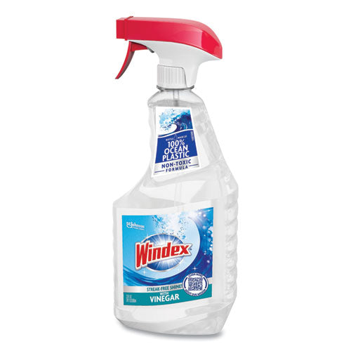 Image of Windex® Multi-Surface Vinegar Cleaner, Fresh Clean Scent, 23 Oz Spray Bottle, 8/carton