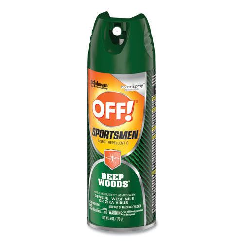 Image of OFF!® Deep Woods Sportsmen Insect Repellent, 6 oz Aerosol Spray, 12/Carton
