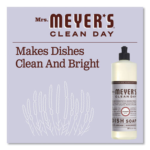 Image of Mrs. Meyer's® Dish Soap, Lavender Scent, 16 Oz Bottle