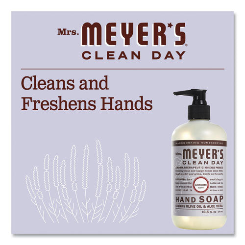 Image of Mrs. Meyer's® Clean Day Liquid Hand Soap, Lavender Scent, 12.5 oz, 6/Carton