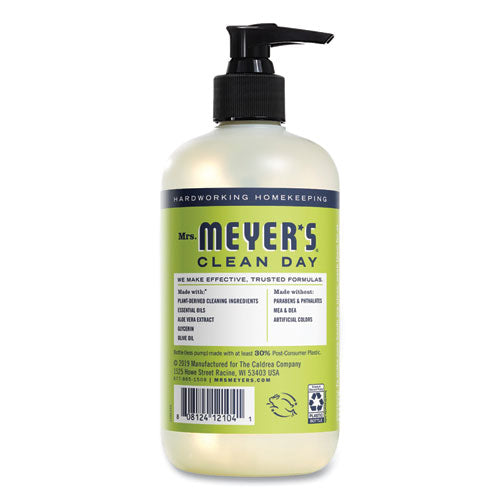 Image of Mrs. Meyer's® Clean Day Liquid Hand Soap, Lemon Scent, 12.5 oz, 6/Carton