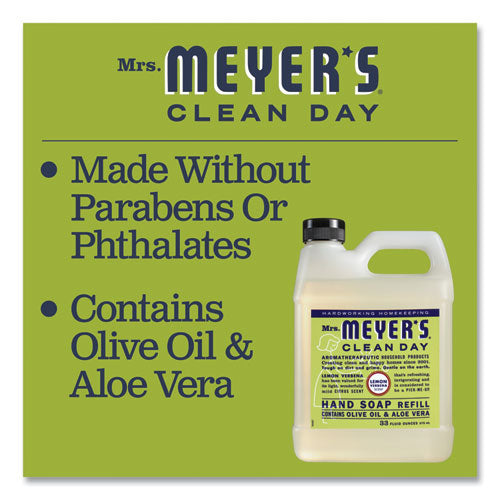 Image of Mrs. Meyer's® Clean Day Liquid Hand Soap Refill, Lemon Verbena Scent, 33 oz