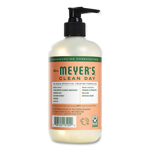 Image of Mrs. Meyer's® Clean Day Liquid Hand Soap, Geranium Scent, 12.5 oz, 6/Carton