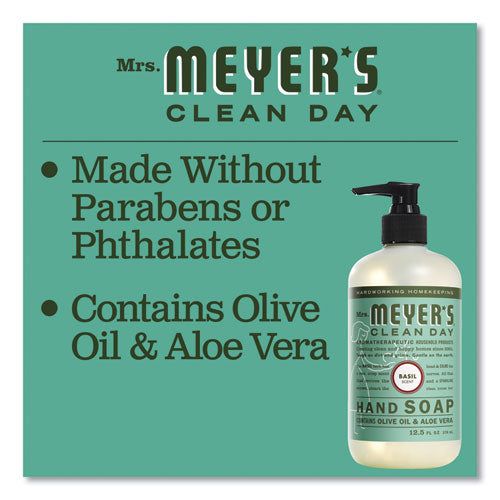 Image of Mrs. Meyer's® Clean Day Liquid Hand Soap, Basil Scent, 12.5 oz