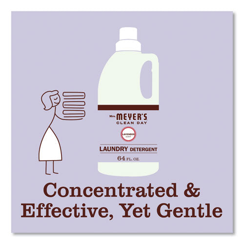 Image of Mrs. Meyer's® Liquid Laundry Detergent, Lavender Scent, 64 Oz Bottle