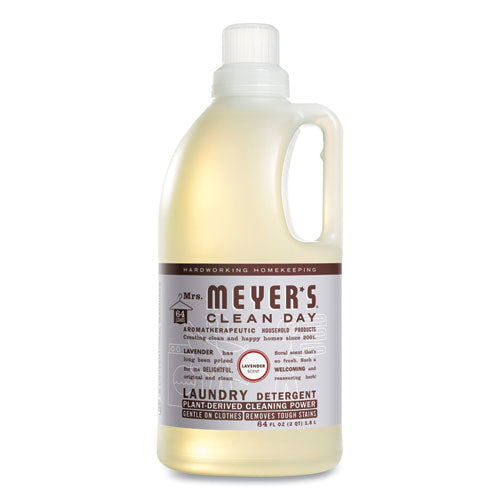 Image of Mrs. Meyer's® Liquid Laundry Detergent, Lavender Scent, 64 Oz Bottle