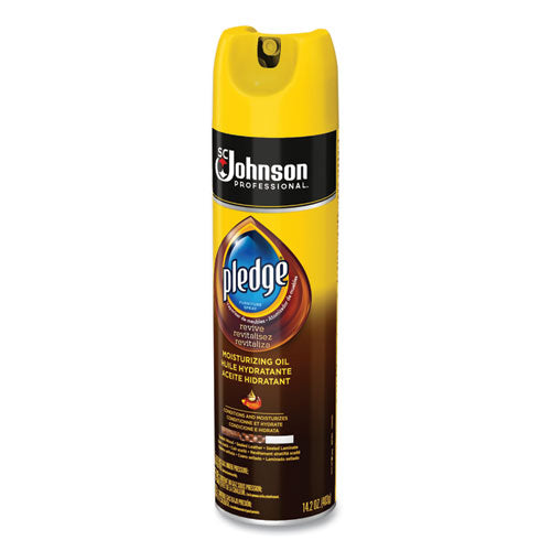 Image of Pledge® Furniture Polish, Revive Moisturizing Oil, 14.2 Oz Can, 6/carton