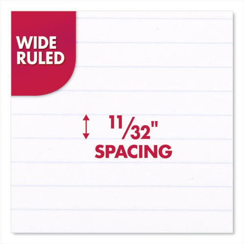 Image of Mead® Spiral Notebook, 1-Subject, Wide/Legal Rule, Randomly Assorted Cover Color, (70) 10.5 x 7.5 Sheets