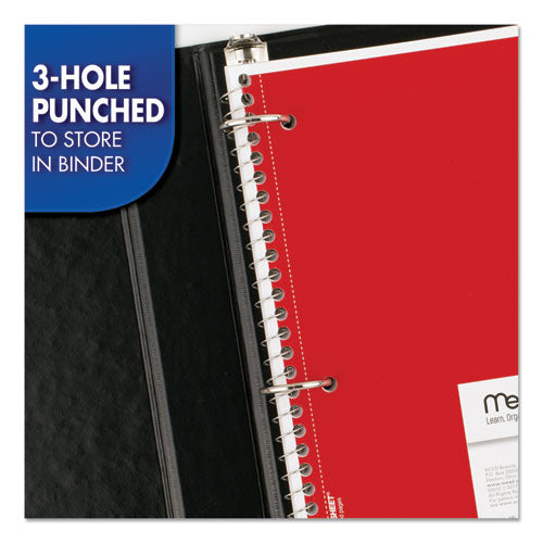 Image of Mead® Spiral Notebook, 1-Subject, Medium/College Rule, Assorted Cover Colors, (70) 10.5 x 8 Sheets, 6/Pack