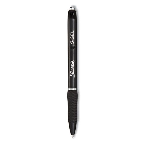 Image of Sharpie® S-Gel S-Gel High-Performance Gel Pen, Retractable, Bold 1 Mm, Black Ink, Black Barrel, 36/pack