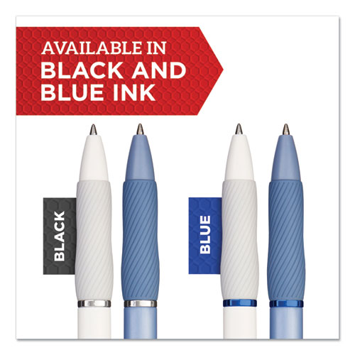 Image of Sharpie® S-Gel S-Gel Fashion Barrel Gel Pen, Retractable, Medium 0.7 Mm, Black Ink, Pearl White Barrel, Dozen